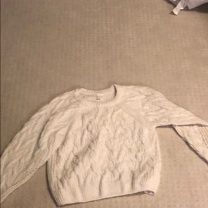 H&M cream cable knit sweater